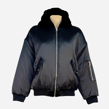 Куртка демисезонная двусторонняя женская Sinsay 6540J-99X XXS/XS Черная (5904426497824)