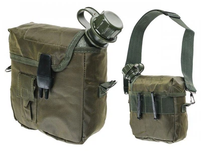 Фляга с чехлом и ремнем mil-tec US 1.9 Л OLIVE (14510001)
