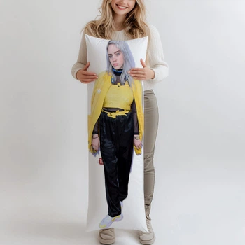 Билли Айлиш (Billie Eilish) дакимакура, подушка ростовая 120*40 см