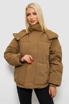 Куртка жіноча зимова коротка колір хакі L 244R983