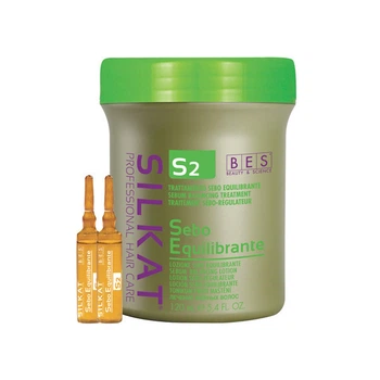 Лосьон для жирных волос S2 BES Silkat Protein 12x10 мл