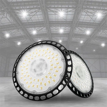 Промышленный светильник подвесной LED HighBay UFO 200W, 20000 лм, IP65, герметичный, нейтральный свет 5000K