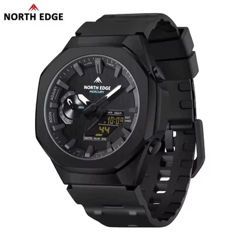 Чоловічий водонепроникний тактичний годинник North Edge Militery Mercury black