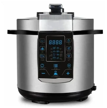 Мультиварка-скороварка Hoffmans HM-718 с дисплеем 14 программ 6L 1000W Silver (3_07355)