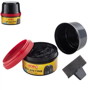 Чернитель (воск) для резины VOIN Tire Black Wax 200г