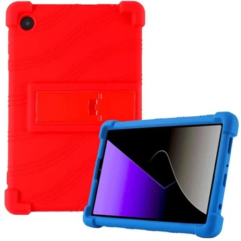 Захисний чохол Deexe Silicone Kickstand для Samsung Galaxy Tab A11 (X130/135) - Red