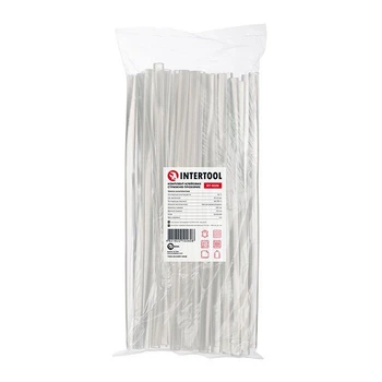 Комплект клеевых стержней прозрачных, 11,2×300 мм, уп. 1кг INTERTOOL RT-1026