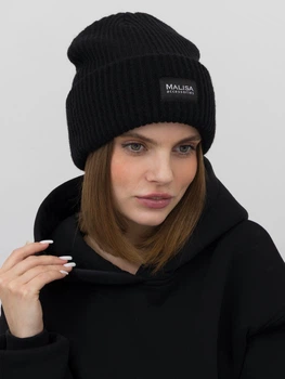 Шапка жіноча Malisa Джокер 15-1570-CR-218 One Size Чорна