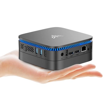 Мини ПК NiPoGi AK1PLUS / Intel Alder Lake-N97 / RAM 16GB / SSD 1TB / 2 x HDMI / 1 x LAN / Wi-Fi 5 / Bluetooth 4.2 / Windows 11 / Черный