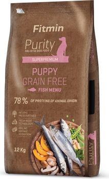 Sucha karma dla szczeniąt Fitmin Purity Grain Free Puppy Ryba 12 kg (8595237016037)