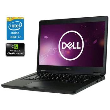 Ультрабук Dell Latitude 5480 / 14" (1366x768) TN / Intel Core i7-6600U (2 (4) ядра по 2.6 - 3.4 GHz) / 16 GB DDR4 / 256 GB SSD NVMe / nVidia GeForce 930MX, 2 GB DDR3, 64-bit / WebCam б/у