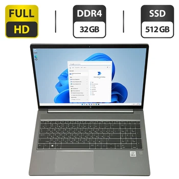 Мобильная рабочая станция Б-класс HP ZBook Power G7 / 15.6" (1920x1080) IPS / Intel Core i5-10300H (4 (8) ядра по 2.5 - 4.5 GHz) / 32 GB DDR4 / 512 GB SSD / Intel UHD Graphics / WebCam / Fingerprint / Windows 11 Pro б/у
