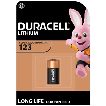 Батарейка Duracell 123 3V High Power літієва, CR123/CR123A/CR17345, 1 шт. в упаковці