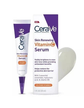Сыворотка для лица CeraVe 10% Pure Vitamin C Serum with Hyaluronic Acid and for Skin Brightening 30ml
