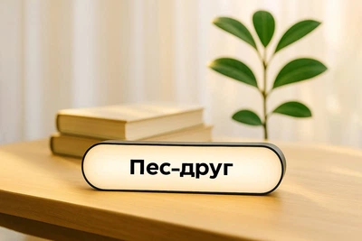 Лайтбокс Ночник "Пес-друг" Миди (24х6х4см)