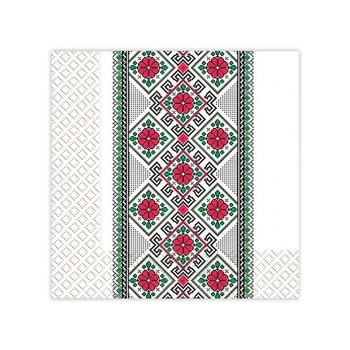 Салфетка Марго Полотенце красное 33/33 50 шт двухслойное (2107)