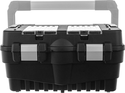 Ящик для інструментів Kadax Laren з 4 органайзерами чорний 45 x 25 x 24 см (5906638308783)