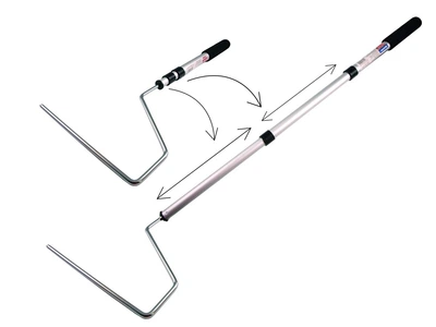 Ручка для валика телескопічна алюмінієва Painter 25cm 8mm 52-92cm