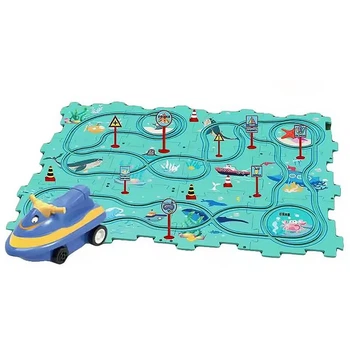 Розвиваюча іграшка-пазл SHT 1103C Ocean World (25pcs) Turquoise (79958)