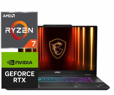 Ноутбук (2025) для геймінгу MSI Cyborg A17 AI Ryzen 7-260 / 64GB / 2TB/ Win11x Licensed/ RTX5050 / 17.3" 144Hz
