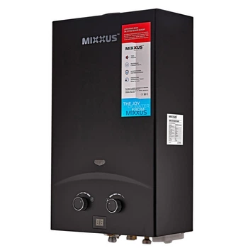 Димохідна газова колонка MIXXUS GWH-0210 BASIC 16.95/19.85 кВт, 10 л/хв Black (WH0023)