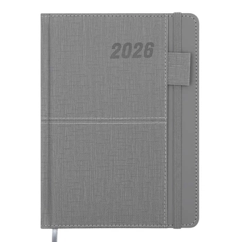 Ежедневник 2026 Buromax A5 Forever BM.21108 - Серый