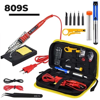 Паяльный набор UKC 908S 80W с ЖК-дисплеем, красный