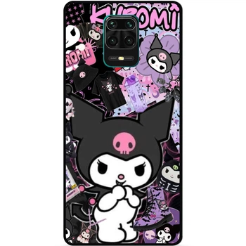 Силиконовый чехол бампер Candy для Xiaomi Redmi Note 9 Pro с рисунком Kuromi Куроми