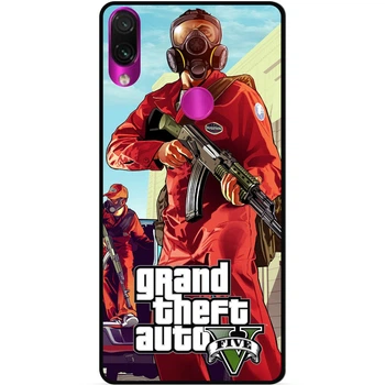Силиконовый чехол бампер Candy для Xiaomi Redmi 7 с картинкой GTA ГТА