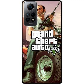 Чехол силиконовый бампер Candy для Xiaomi Redmi Note 12 Pro с картинкой GTA ГТА