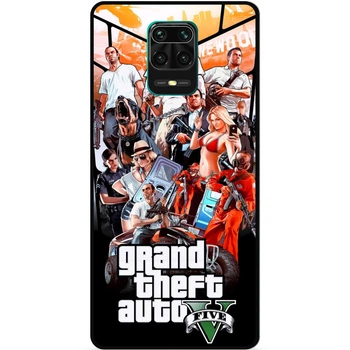 Чехол силиконовый бампер Candy для Xiaomi Redmi Note 9 Pro с рисунком GTA ГТА