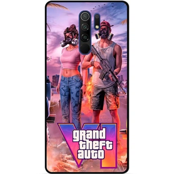 Силіконовий чохол бампер Candy для Xiaomi Redmi 9 GTA ГТА
