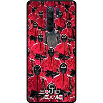 Силиконовый чехол бампер Candy для Xiaomi Redmi 9 с картинкой Игра в кальмара