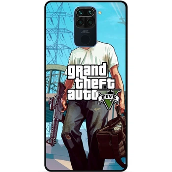 Силіконовий чохол бампер Candy для Xiaomi Redmi Note 9 з малюнком ГТА GTA