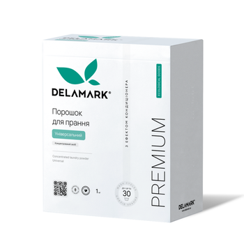 Стиральный порошок Universal с эффектом кондиционера DeLaMark 1 кг 4820152330963