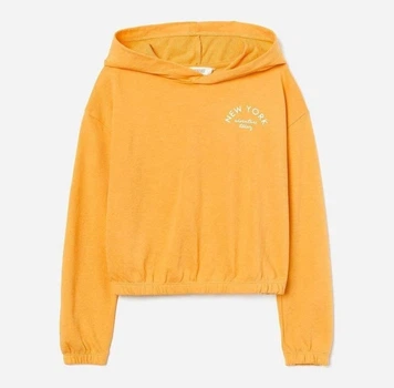 Підліткове худі для дівчинки H&M 146-152 см Жовте (01282)