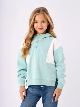 Підліткове тепле худі для дівчинки H&M 134-140 см М'ятний (0129)