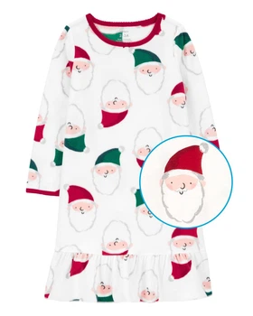 Carter's Santa Fleece Nightgown Pajamas, Нічна сорочка розмір 8-10, зріст 128-134