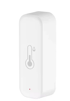 Розумний Wi-Fi термометр-гігрометр кімнатний Tuya Smart Life з датчиком температури та вологості, білий – 9018647