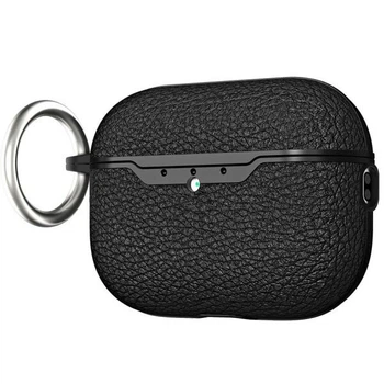 Защитный чехол Deexe Leather Cover (FH) для AirPods Pro 3 - Black