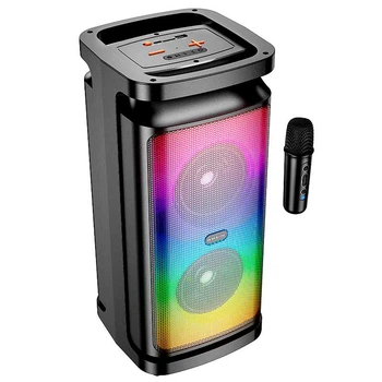 Портативная беспроводная Bluetooth колонка Borofone BP25 |10Wx2, BT5.4, USB/TWS, 4h| караоке с микрофоном