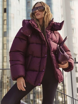 Куртка зимова Dressa 76002 розмір 44-50 колір бордо