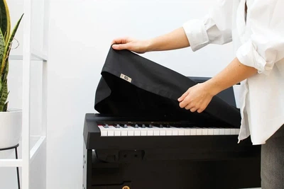 Накидка для піаніно GA Music 135×31×14 см біла Oxford Чорна