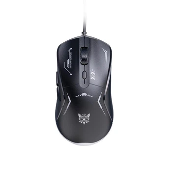 Мышь Onikuma Wired RGB Gaming Mouse CW917, 1200-5800DPI, USB, 1.5m, black