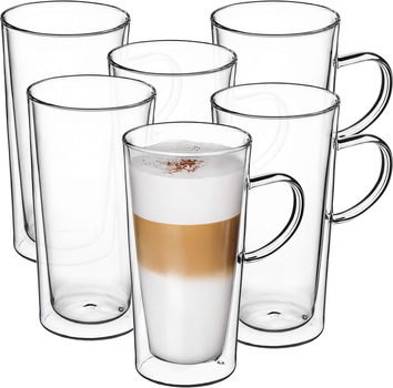 Zestaw kubków Kadax Haga z podwójną ścianką 470 ml 6 szt (5903699407370)
