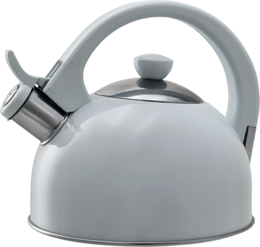 Czajnik nierdzewny Kadax Vasto z gwizdkiem Szary 1.7 l (5903699469316)