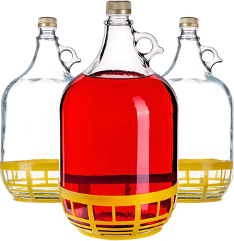 Zestaw gąsiorów Kadax na wino z zakrętką 5 l x 3 szt (5903699436608)