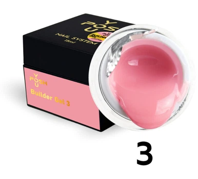 Гель для наращивания ногтей камуфлирующий (розовый) Lollipop 03 You POSH 15 мл