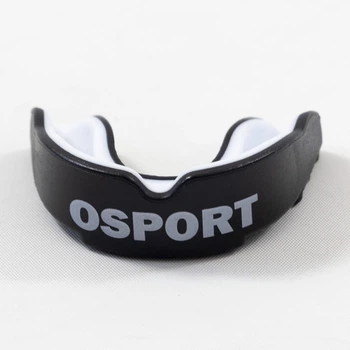 Боксерська капа для боксу (єдиноборств, карате) однощелепна OSPORT (MS 1627) Чорно-білий