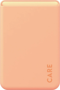 Etui na karty CARE by PanzerGlass Fashionable Card Holder do Apple iPhone Peachy (5715685011191)